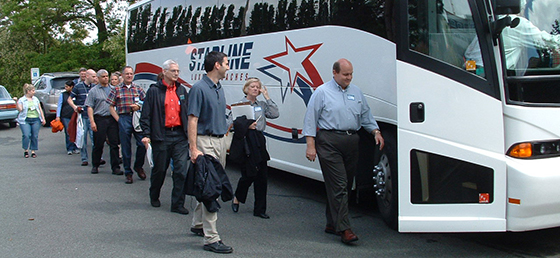 boarding bus